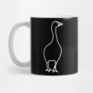 Minimal Ghost Goose Mug